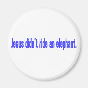 Jesus Reed Geen Olifant bumpersticker Magneet