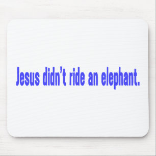 Jesus Reed Geen Olifant bumpersticker Muismat