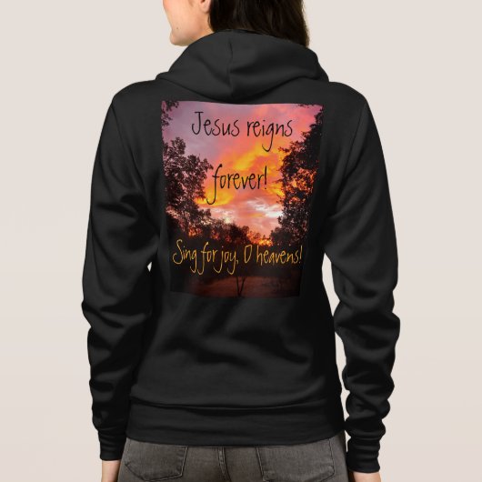 Jesus reigns forever hoodie (Achterkant)