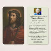 Jesus Religious Funeral Prayer Memorial Kaart (Voorkant /achterkant)