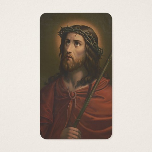 Jesus Religious Funeral Prayer Memorial Kaart (Voorkant)