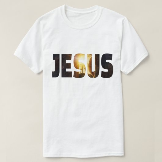 Jesus Resurrection Cross Christian Design T-shirt (Design voorkant)