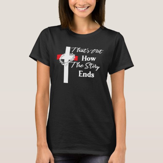 Jesus Resurrection Crown of Thorns Easter Christia T-shirt (Voorkant)