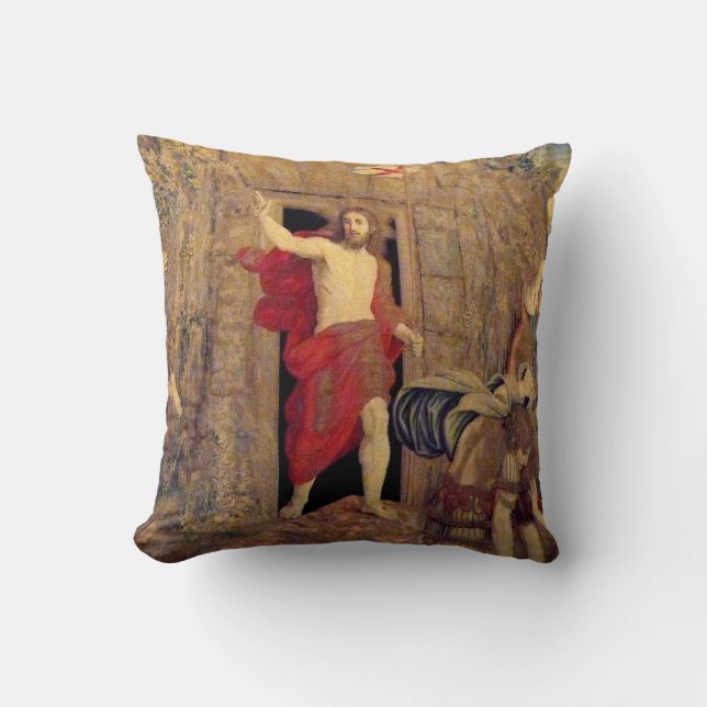 Jesus Resurrection Pillow Kussen (Voorkant)