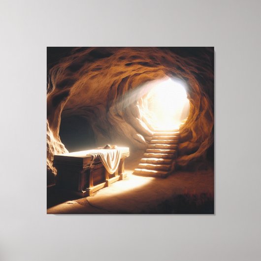 Jesus Resurrection Versie 1 Canvas Afbeelding (Voorkant)
