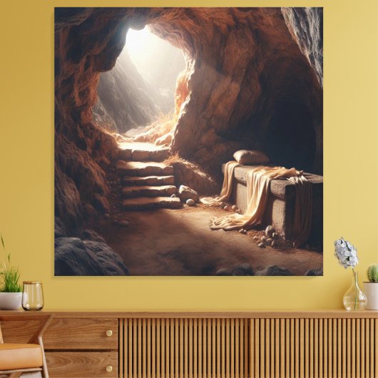 Jesus Resurrection Versie 2 Canvas Afbeelding (Insitu (Woonkamer))