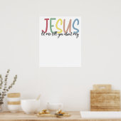 jesus, retro, vintage poster (Keuken)