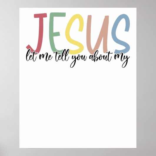 jesus, retro, vintage poster (Voorkant)