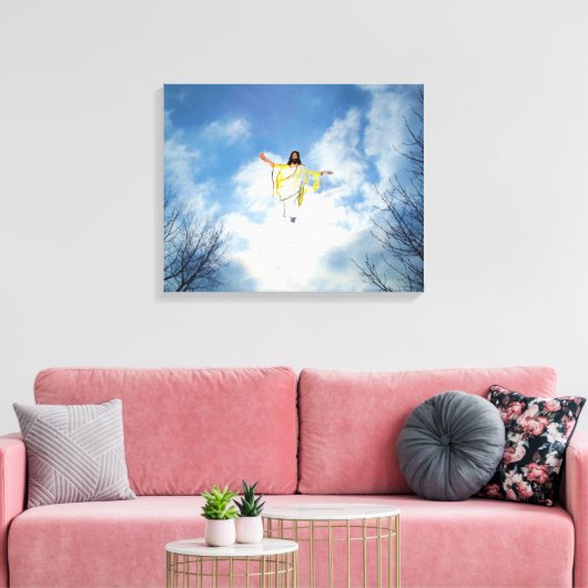 JESUS RETURNS CANVAS AFDRUK (Insitu (Woonkamer))