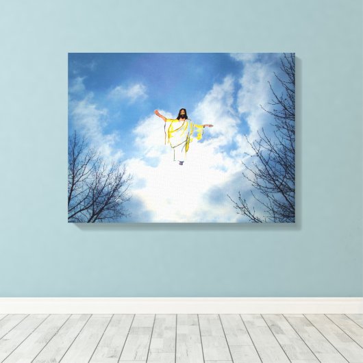 JESUS RETURNS CANVAS AFDRUK (Insitu (Houten vloer))