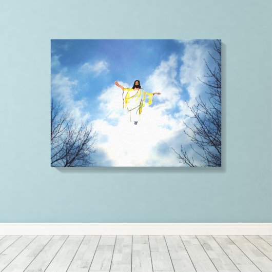 JESUS RETURNS CANVAS AFDRUK (Insitu (Houten vloer))