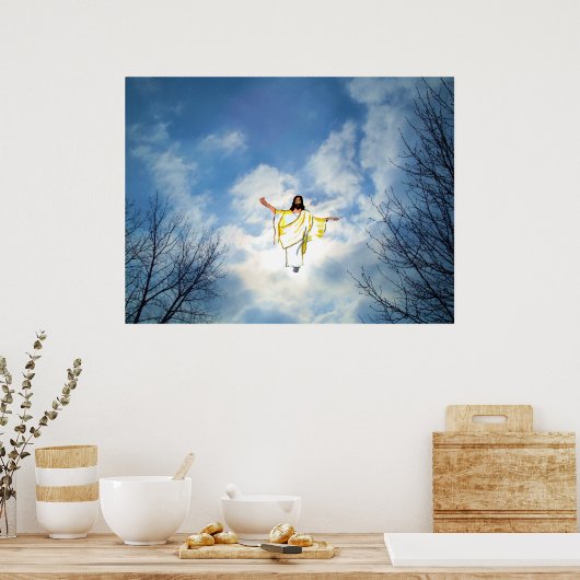 JESUS RETURNS poster (Keuken)