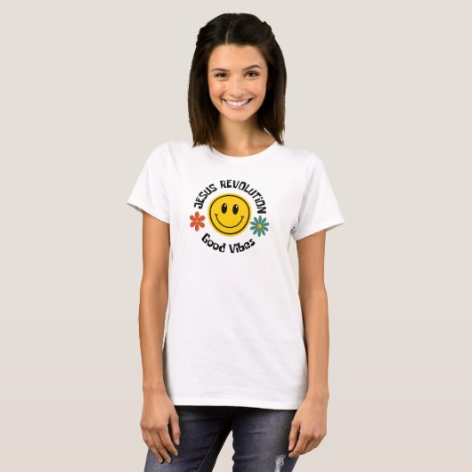 Jesus Revolution Good Vibes T-shirt (Voorkant volledig)