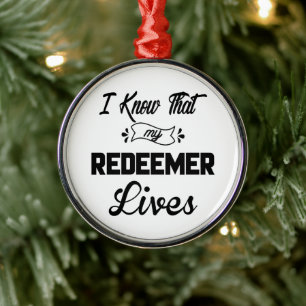 Jesus Rezed Metalen Ornament