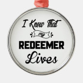 Jesus Rezed Metalen Ornament (Voorkant)