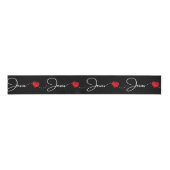 Jesus Ribbon in script and Heart Grosgrain Lint (Voorkant)
