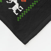 Jesus Riding Dinosaur Funny Meme Ugly Christmas Sw Fleece Deken (Hoek)