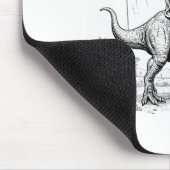 Jesus Riding Dinosaur T-rex Ufo Hunting Alien Sci- Muismat (Hoek)