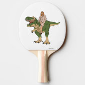 Jesus Riding T-Rex Tafeltennisbatje (Achterkant)