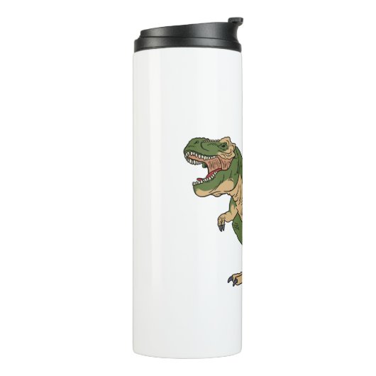 Jesus Riding T-Rex Thermosbeker (Gedraaid links)