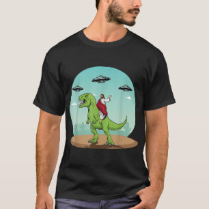 Jesus rijdt op een dinosaurus, grappige Bigfoot-UF T-shirt