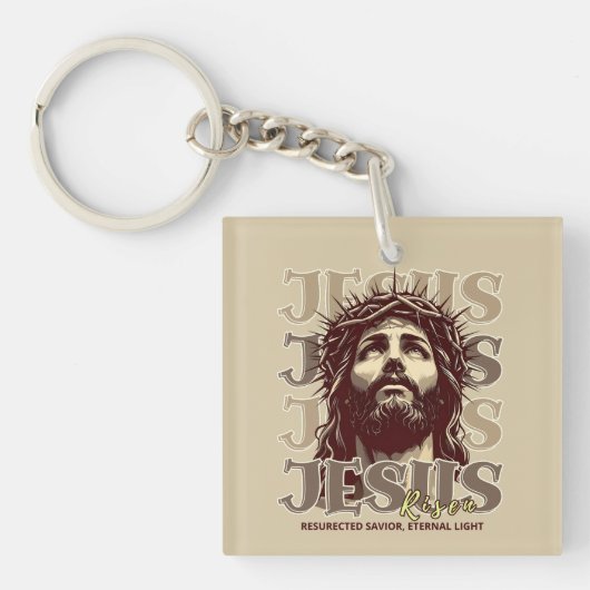 Jesus Risen - Jesus Christ Artistic Sleutelhanger (voorkant)