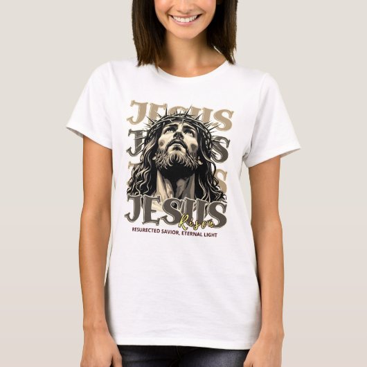 Jesus Risen - Jesus Christ Artistic T-shirt (Voorkant)