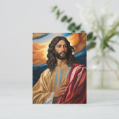*~* Jesus Robe Planet Universe Aarde AP50 Kosmos Briefkaart (Staand voorkant)