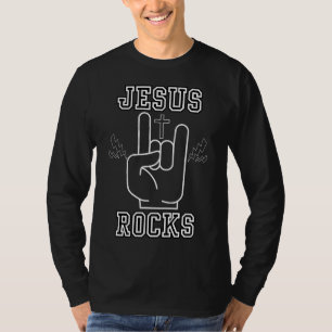 Jesus Rocks Bijbelse Festival Mannen T-shirt
