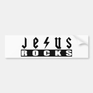 Jesus Rocks Bumpersticker