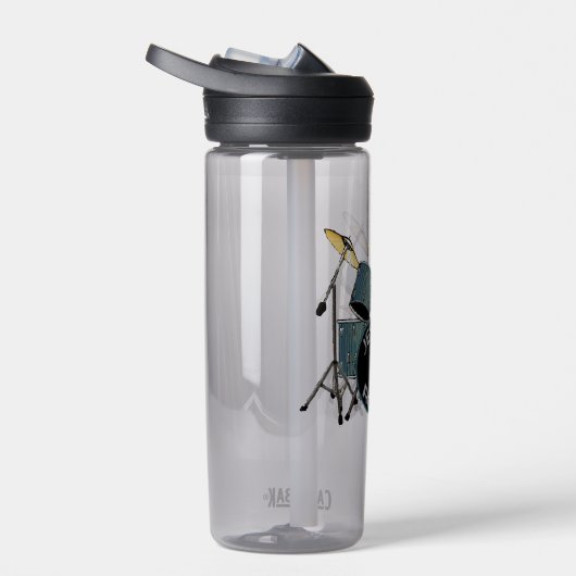 Jesus Rocks-drummer Waterfles (Rechts)