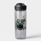 Jesus Rocks-drummer Waterfles (Voorkant)