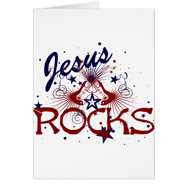 Jesus Rocks Guitar Design (Voorkant)