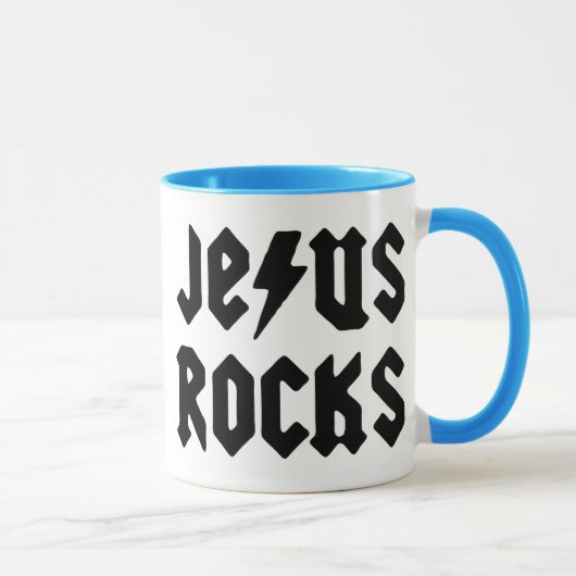 Jesus Rocks Mok (Rechts)