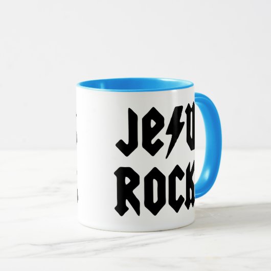 Jesus Rocks Mok (Voorkant rechts)