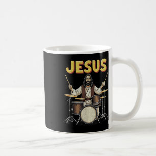 Jesus Rocks Music Grappig Christelijk Drummer Desi Koffiemok