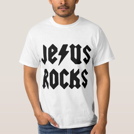 Jesus Rocks T-shirt (Voorkant)