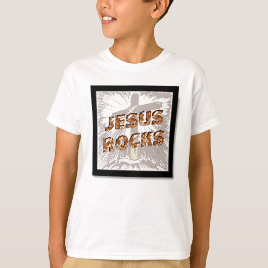 Jesus Rocks T-shirt (Voorkant)