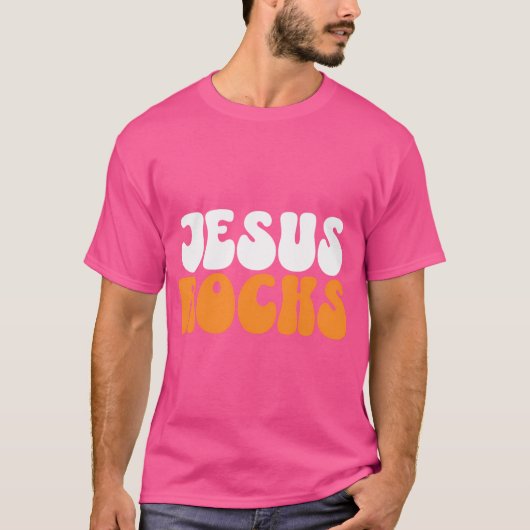 Jesus Rocks T-shirt (Voorkant)