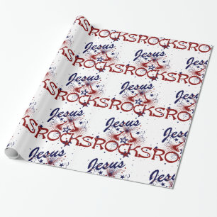 Jesus Rocks wrapping Paper Cadeaupapier