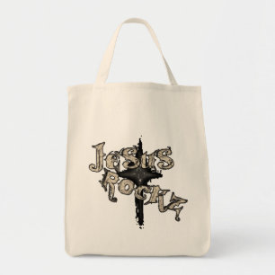 Jesus Rockz Christelijk Tote Bag