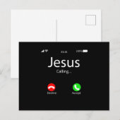 Jesus Roept Christelijk Uitnodiging Briefkaart (Voorkant / Achterkant)