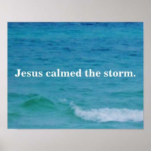 JESUS ROEPT HET STORM UIT POSTER (Voorkant)