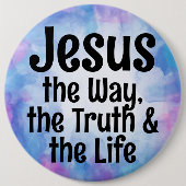 Jesus Ronde Button 6,0 Cm (Voorkant)