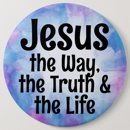 Jesus Ronde Button 6,0 Cm (Voorkant)