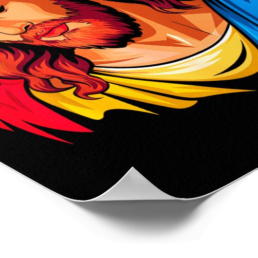 Jesus Rtrait Art Christian Religious  Poster (Hoek)