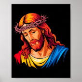 Jesus Rtrait Art Christian Religious Poster (Voorkant)