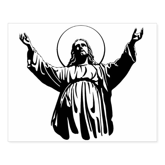 Jesus Rubber Stamp Rubberstempel (Afrduk)