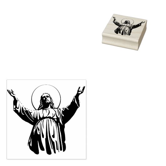 Jesus Rubber Stamp Rubberstempel (Gestempeld)