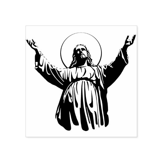 Jesus Rubber Stamp Rubberstempel (Afrduk)